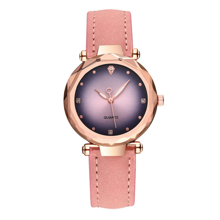 Fashion Shiny Diamond Mirror Quartz Watch