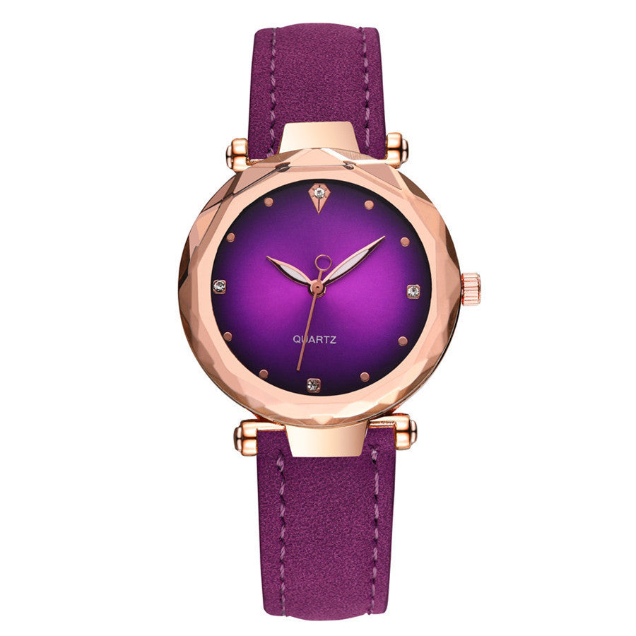 Fashion Shiny Diamond Mirror Quartz Watch