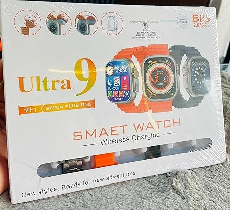 Ultra 9 Smart Watch – High-Quality Smart Watch, Low-Rate 7-in-1 Smartwatch with Bluetooth Calling, HD Display & Multiple Sports Modes