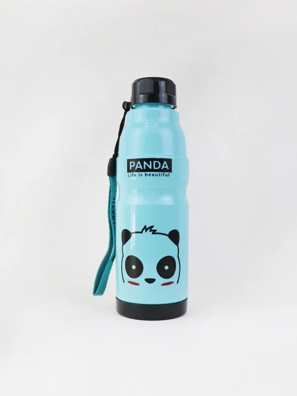 Cute Animal Kids Water Bottle, 500ml Sports Bottle with Strap, BPA-Free, Portable for School, Cycling, Hiking, and Camping