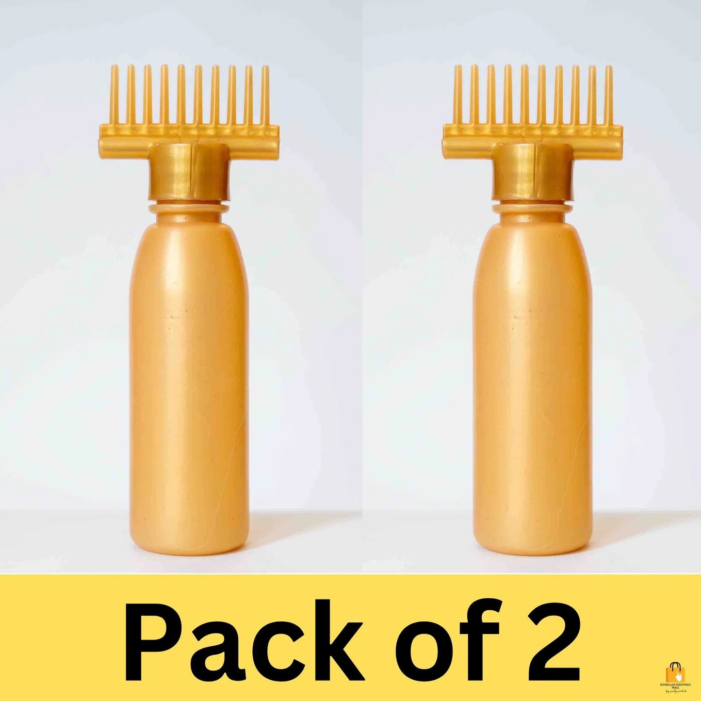 Hair Oil Selfie Bottle – Root Comb Applicator for Even Scalp Coverage | Hair Dye & Oil Applicator Bottle | Available in Single & Pack of 2
