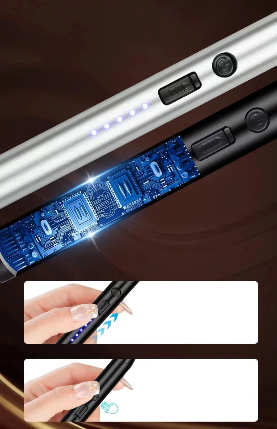 Modern Windproof Rechargeable USB Electric Arc Lighter