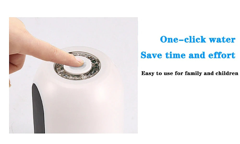 USB Rechargeable Electric Water Dispenser Pump – Portable Automatic Drinking Water Bottle Pump with Stainless Steel & Silicone Tube for Home, Office, Outdoor Use
