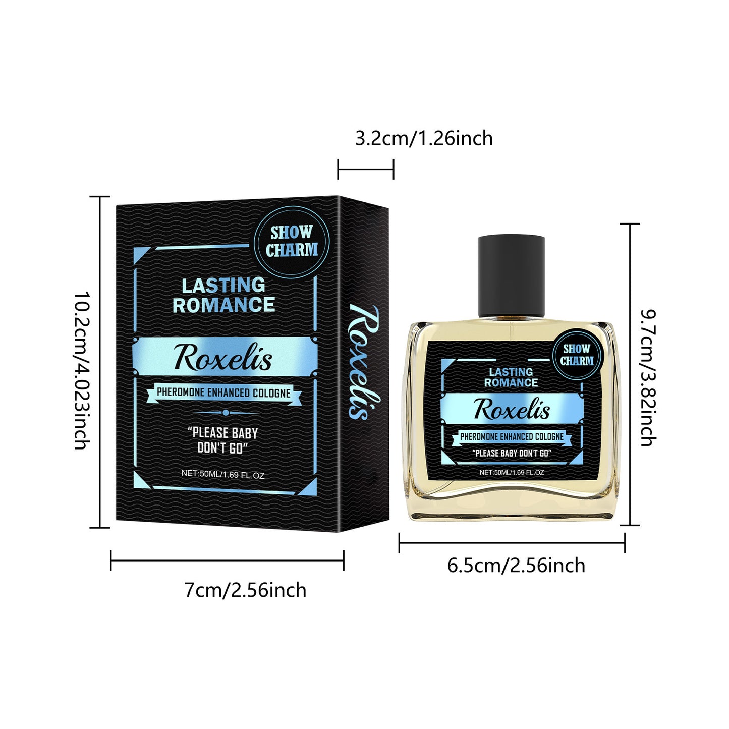 Roxelis Pheromone Perfume Original Perfume Fresh Natural Light Fragrance for Men Releasing Charm Date Atmosphere Cologne Perfume