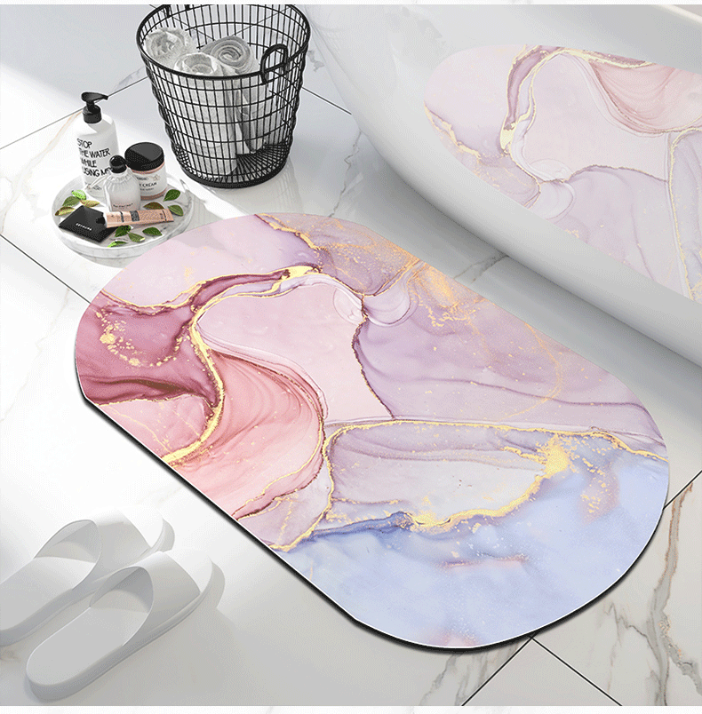 Super Absorbent Bathroom Mat – Quick-Dry, Non-Slip Soft Floor Rug for Bathroom, Kitchen & Home