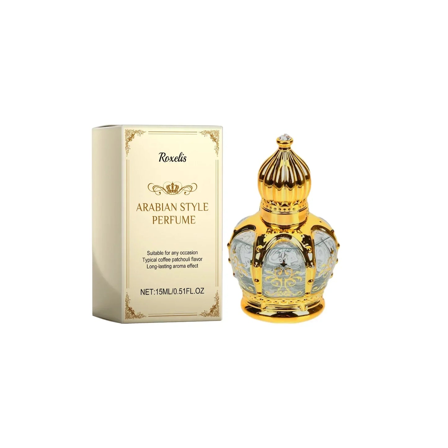 Coffee Aroma Perfume Fresh Elegant Lasting Fragrance Releasing Charming Atmosphere Body Relax Arabic Style Perfume 15ml
