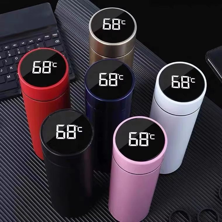 500ML Smart Thermos Water Bottle | Stainless Steel Vacuum Flask with Intelligent Temperature Display