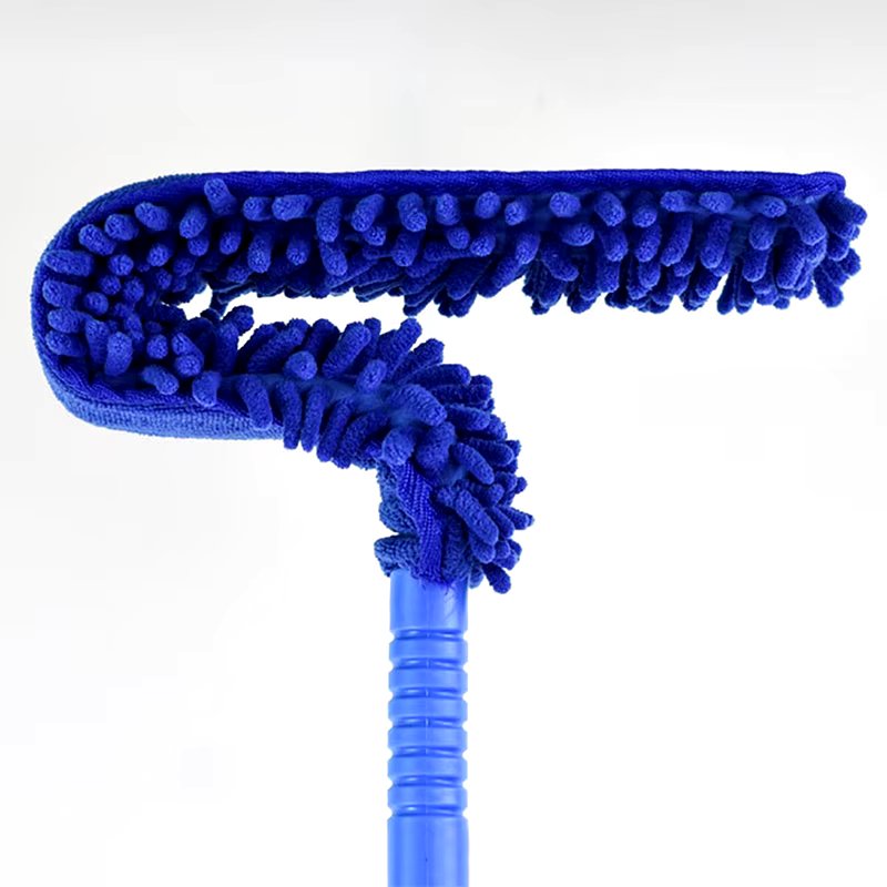 Cross-Border Temu Household Extendable Feather Duster – Lint-Free, Retractable & Curved Chenille Dust Sweeper | High Reach, Ceiling Fan, and Microfiber Brush Dust Cleaner
