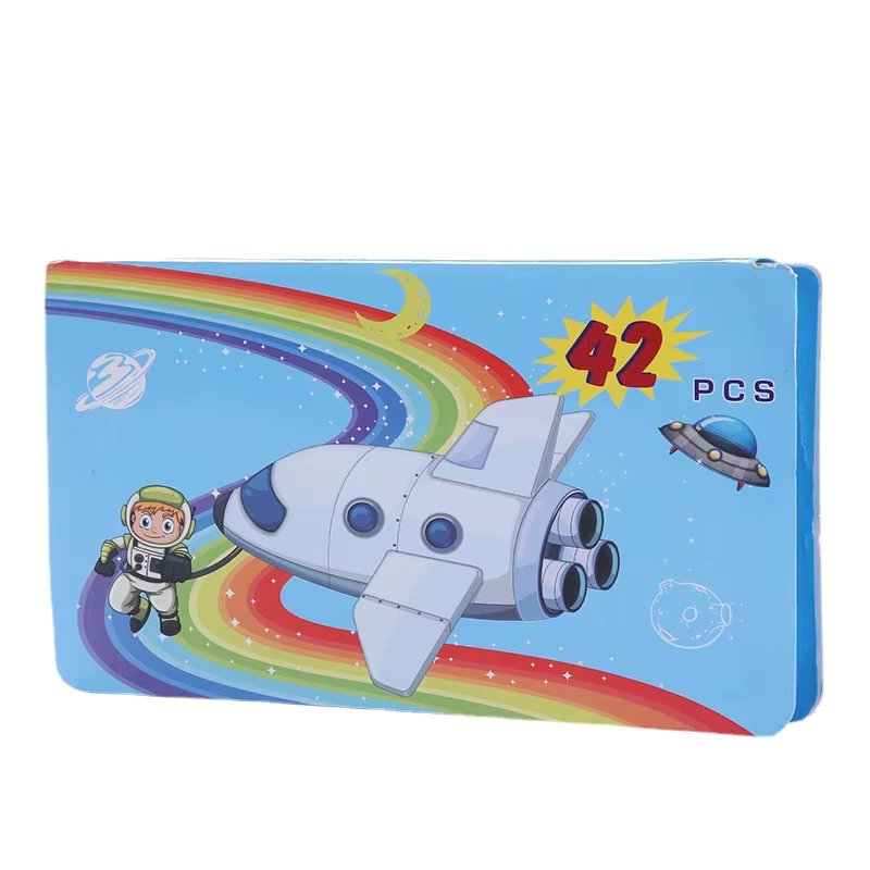 42-Piece Kids' Art Set | Watercolor Pens, Crayons & Colored Pencils