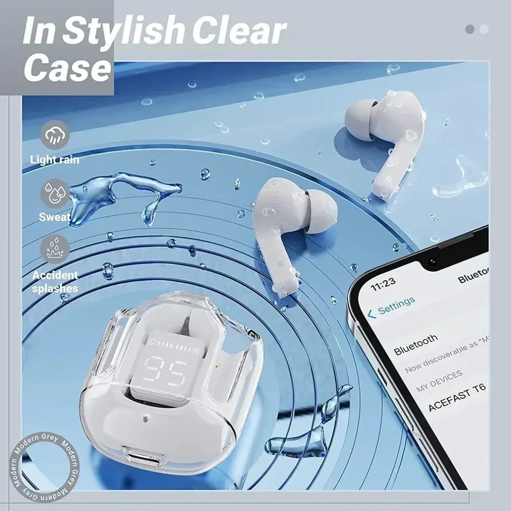 AIR31 TWS Bluetooth Earbuds with LED Digital Display – HiFi Stereo Sound, ENC Noise Reduction, Wireless In-Ear Headphones for Xiaomi, Huawei, iPhone with Fast Charging, Long Battery Life & Portable Charging Case