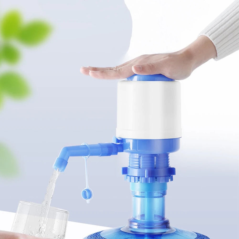 Manual Water Pump Hand Pressure Drinking Dispenser for Bottled Water – Portable Water Press Pump