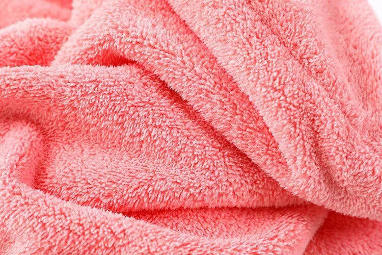 Microfiber Hair Drying Towel Wrap – Quick Dry Super Absorbent Bath Hat for Women & Girls – Soft, Lightweight & Secure Fit with Button