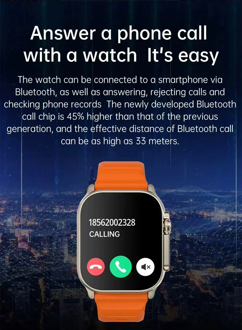 Ultra 9 Smart Watch – High-Quality Smart Watch, Low-Rate 7-in-1 Smartwatch with Bluetooth Calling, HD Display & Multiple Sports Modes