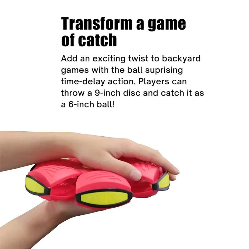 Flying Saucer Ball Magic Deformation UFO | Outdoor Sports Throwing Disc to Ball Toy for Kids