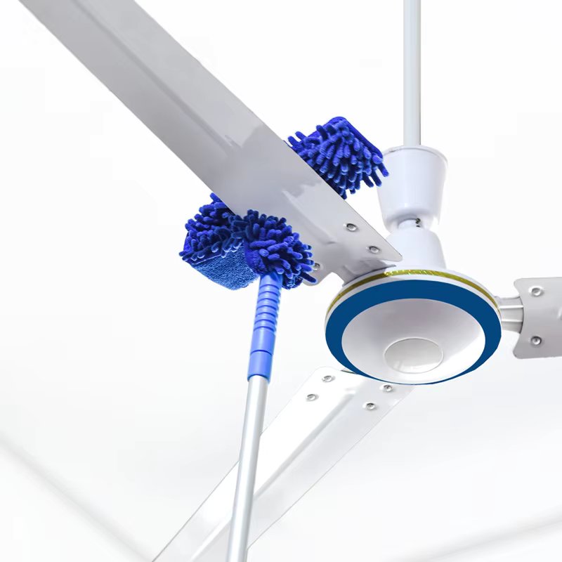 Cross-Border Temu Household Extendable Feather Duster – Lint-Free, Retractable & Curved Chenille Dust Sweeper | High Reach, Ceiling Fan, and Microfiber Brush Dust Cleaner