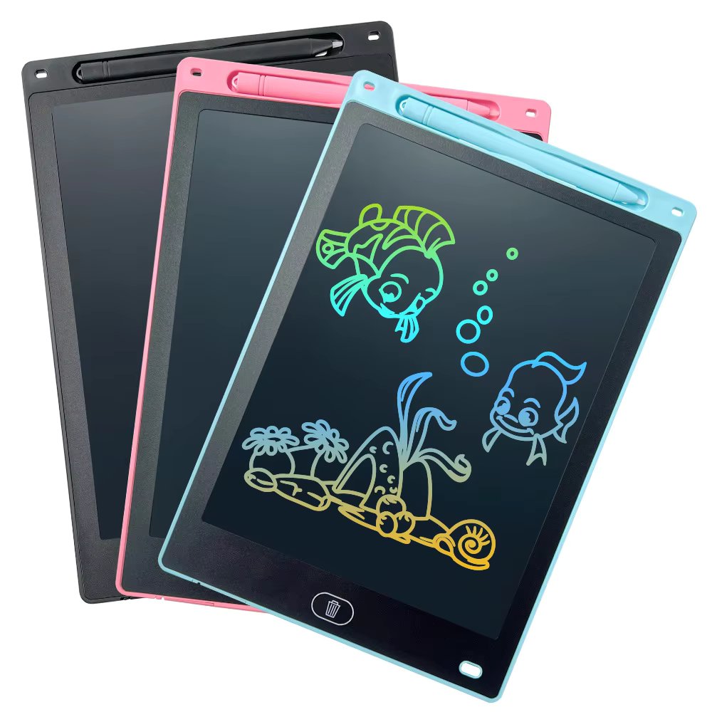 LCD Writing Tablet for Kids & Toddlers - Digital Drawing Pad with Erasable Screen, ABS Plastic Frame, Stylus Pen, Best Gift for Learning & Writing Activities