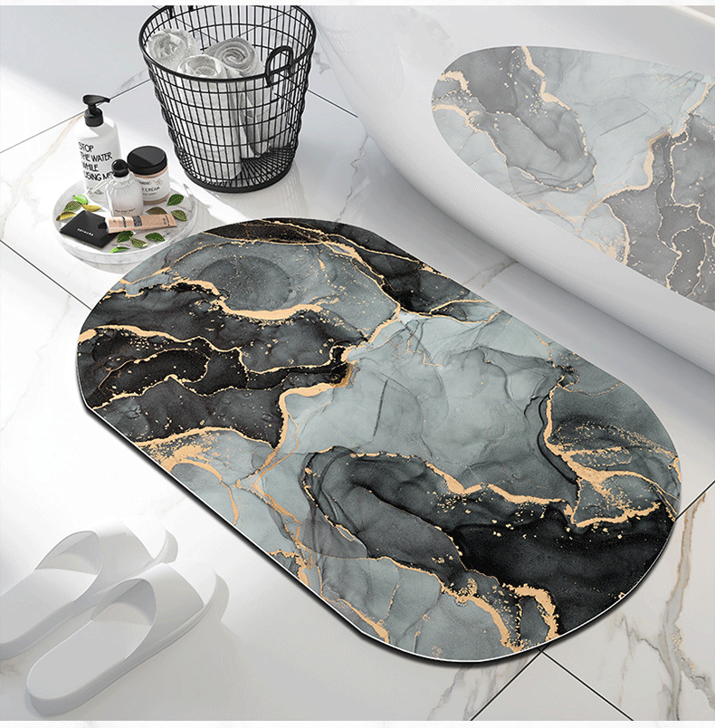 Super Absorbent Bathroom Mat – Quick-Dry, Non-Slip Soft Floor Rug for Bathroom, Kitchen & Home