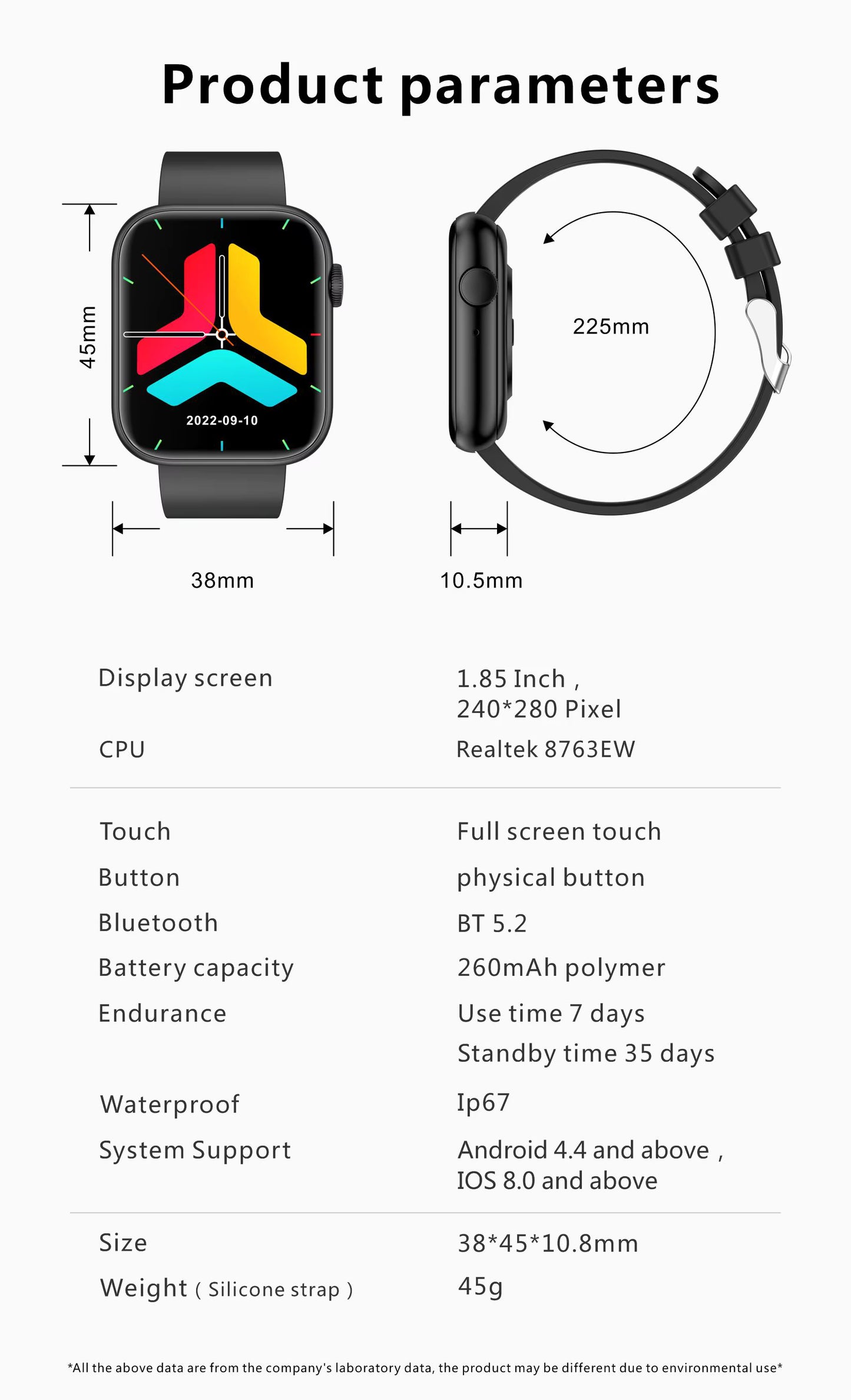 Ultra 9 Smart Watch – High-Quality Smart Watch, Low-Rate 7-in-1 Smartwatch with Bluetooth Calling, HD Display & Multiple Sports Modes