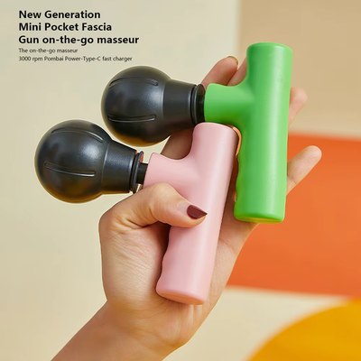 Mini Handheld Muscle Massager – Portable Deep Tissue Massager for Muscle Relaxation, USB Rechargeable Compact Sports Massage Device