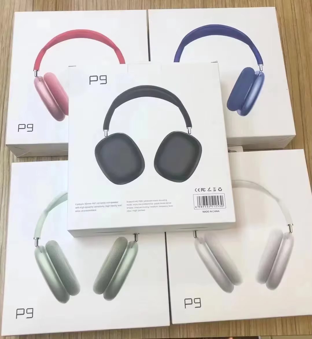 Popular P9 Bluetooth Earphones, Wireless Sports Gaming Headphones, Universal Head-Mounted Bluetooth Headset with High-Quality Sound & Easy Pairing for Gaming