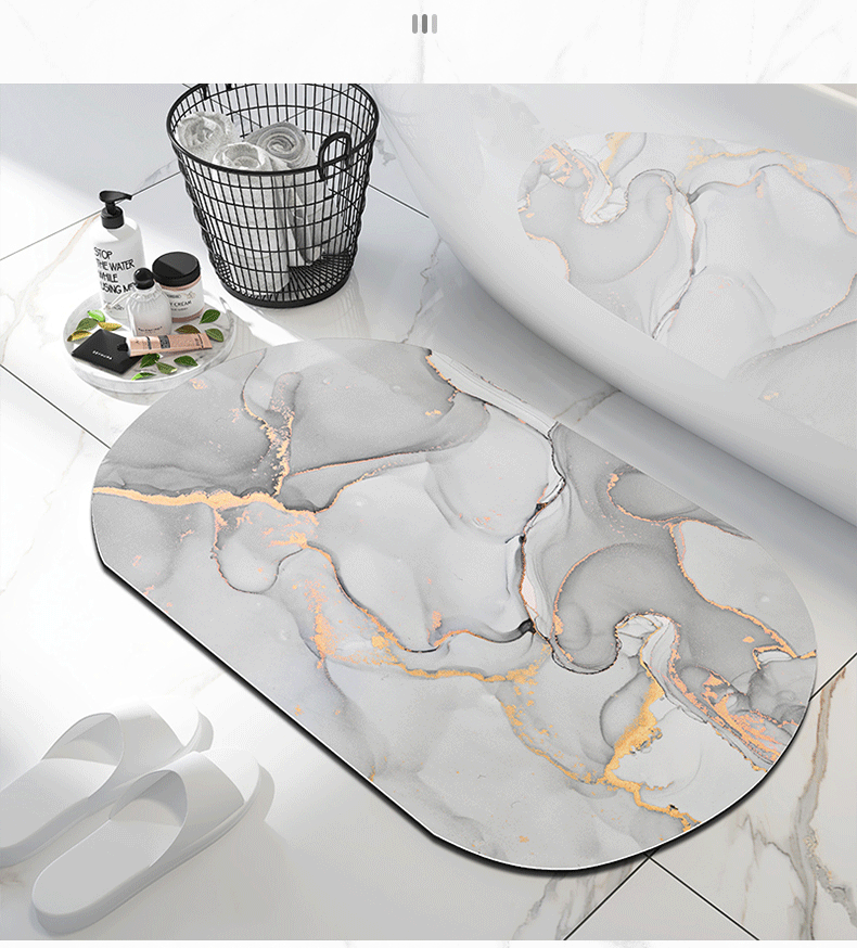 Super Absorbent Bathroom Mat – Quick-Dry, Non-Slip Soft Floor Rug for Bathroom, Kitchen & Home