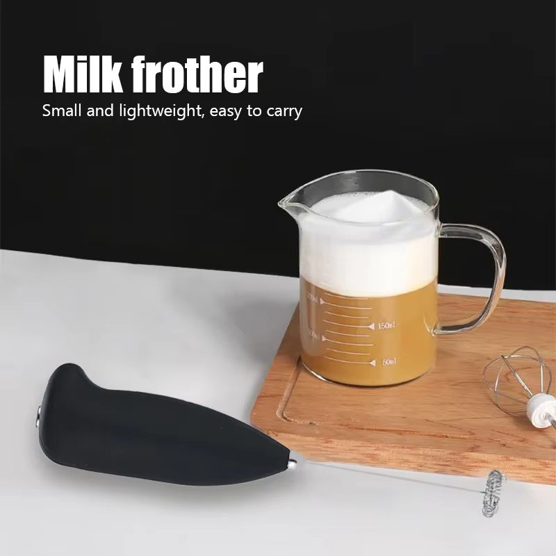Handheld Electric Milk Frother, Mini Coffee Foamer, Egg Beater & Cappuccino Stirrer