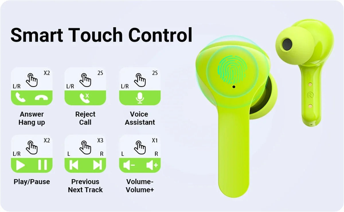 AIR31 TWS Bluetooth Earbuds with LED Digital Display – HiFi Stereo Sound, ENC Noise Reduction, Wireless In-Ear Headphones for Xiaomi, Huawei, iPhone with Fast Charging, Long Battery Life & Portable Charging Case
