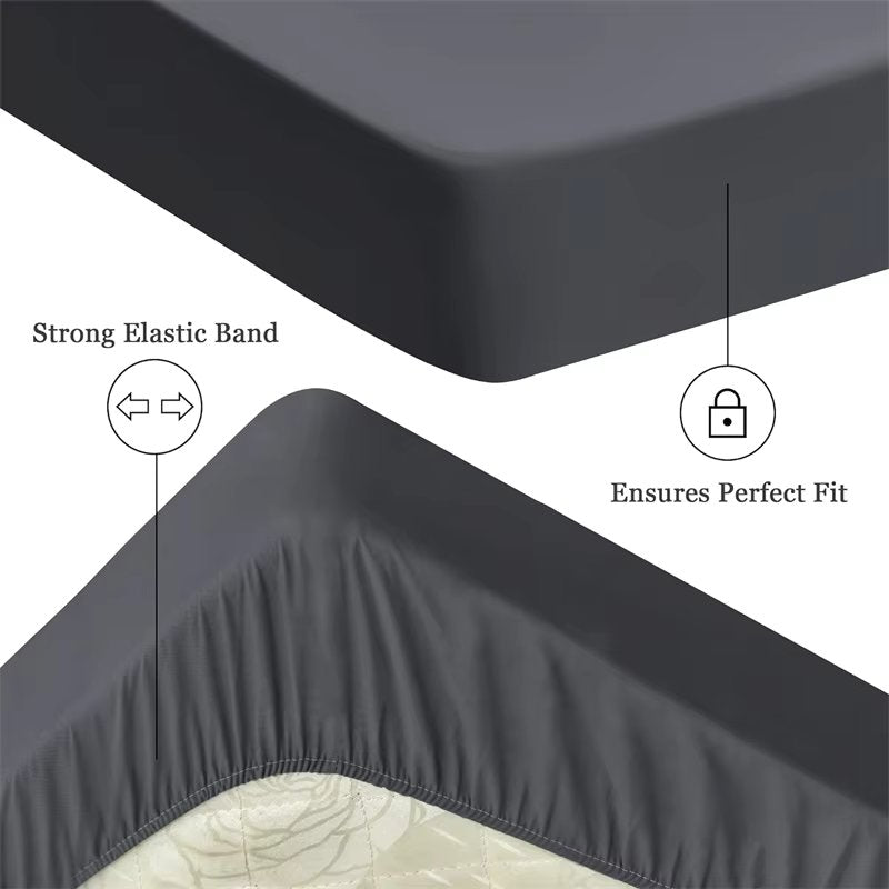 Waterproof Fitted Mattress Protector, Elastic Band, King Size