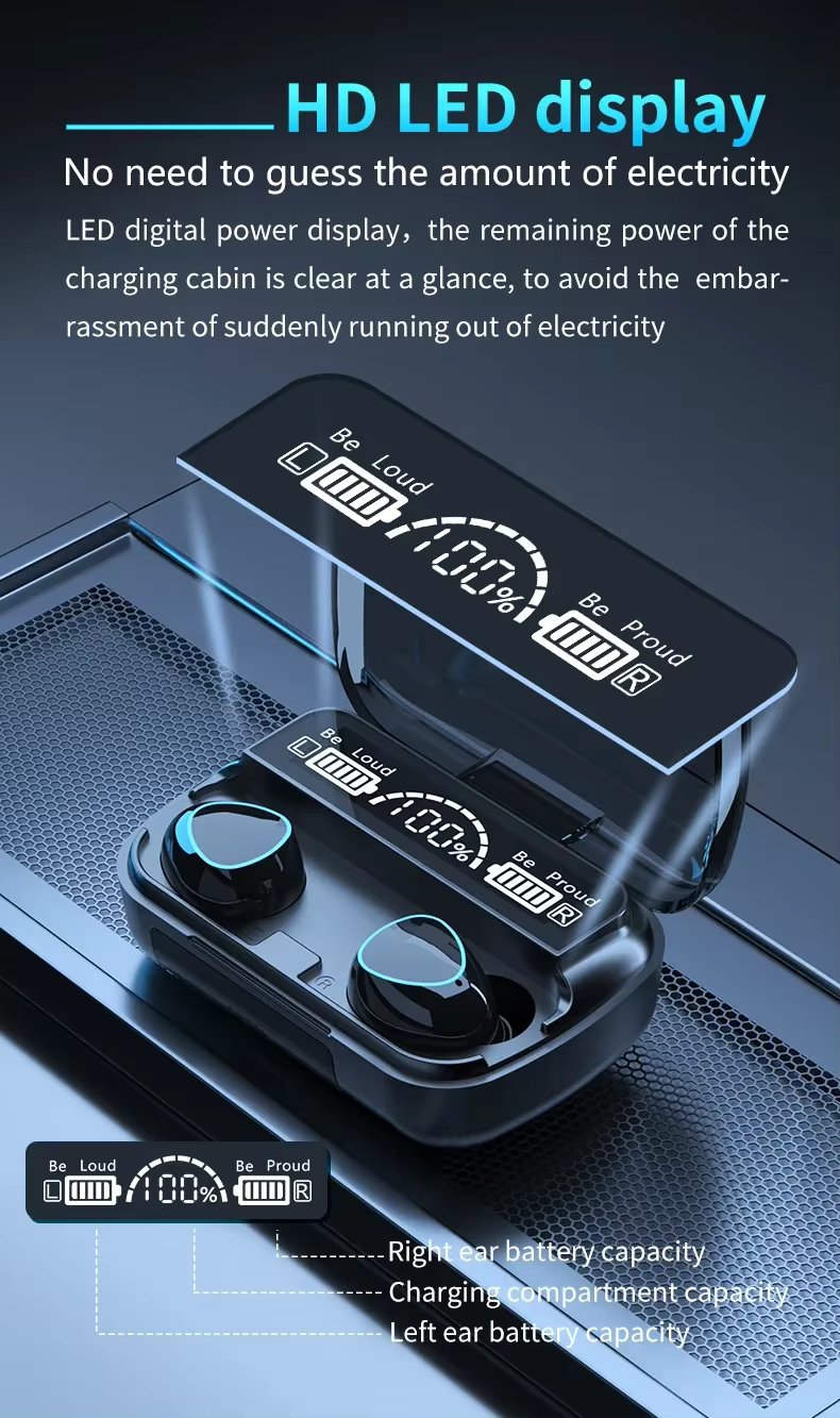 Damix M10 True Wireless Bluetooth Earbuds with Noise Cancellation and Touch Control