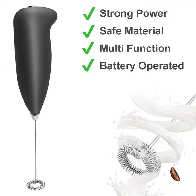 Handheld Electric Milk Frother, Mini Coffee Foamer, Egg Beater & Cappuccino Stirrer