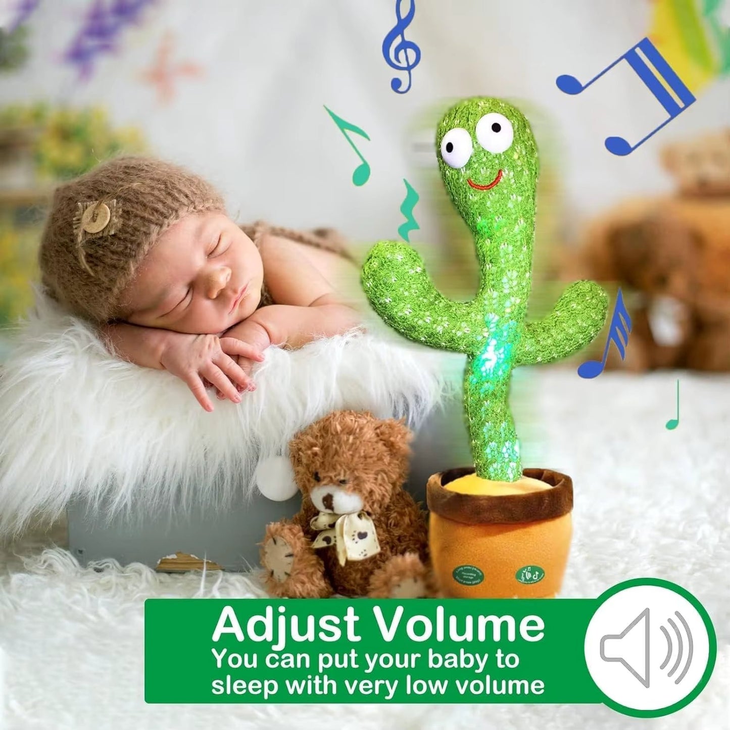 Kids Talking Cactus Plush Toy with Recording & Interactive Features | Fun & Educational Gift