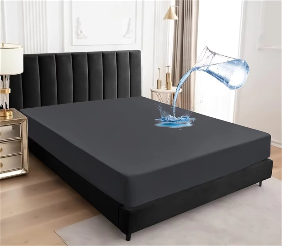 Waterproof Fitted Mattress Protector, Elastic Band, King Size