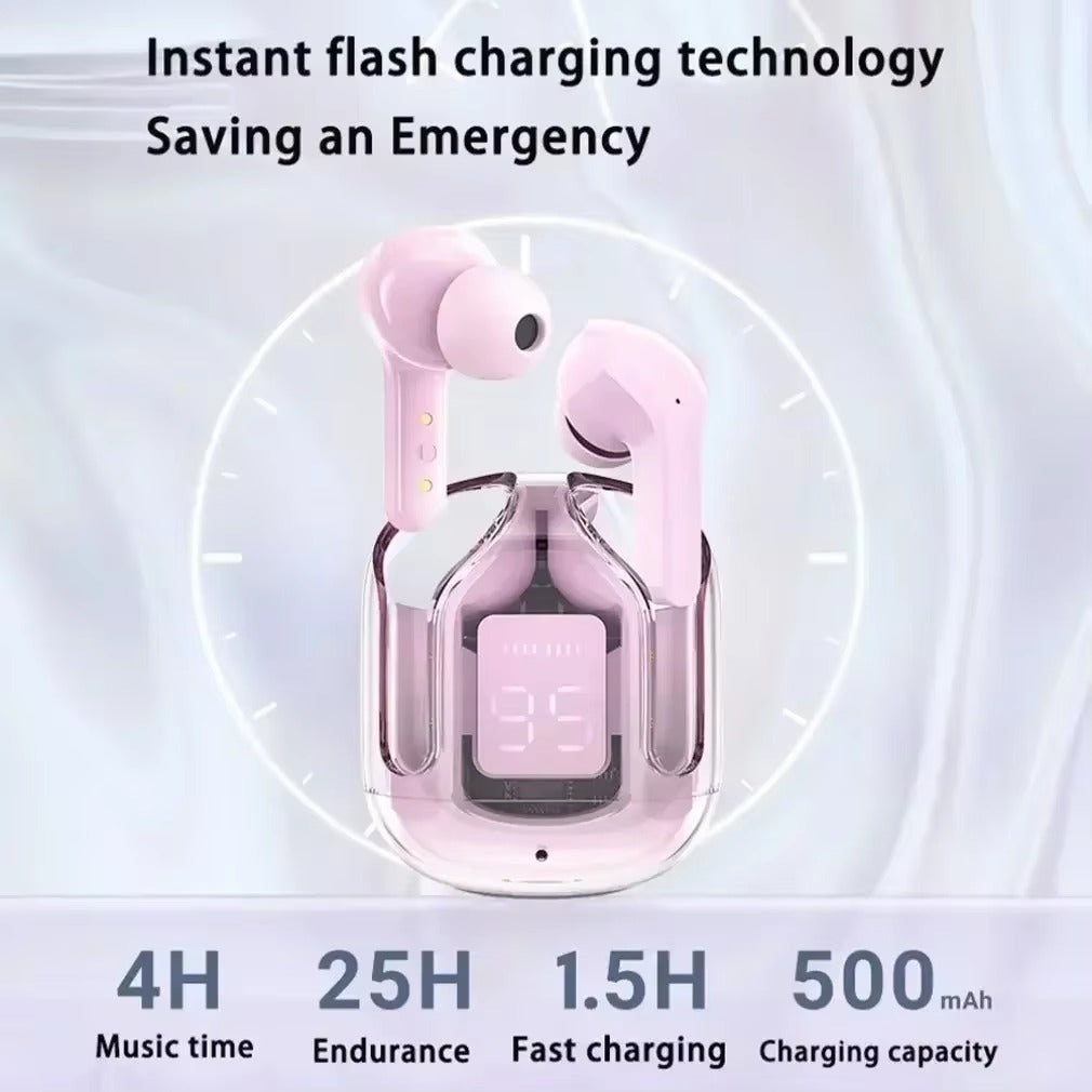 AIR31 TWS Bluetooth Earbuds with LED Digital Display – HiFi Stereo Sound, ENC Noise Reduction, Wireless In-Ear Headphones for Xiaomi, Huawei, iPhone with Fast Charging, Long Battery Life & Portable Charging Case
