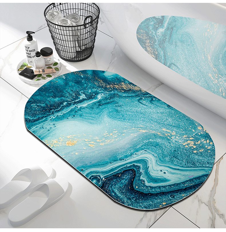 Super Absorbent Bathroom Mat – Quick-Dry, Non-Slip Soft Floor Rug for Bathroom, Kitchen & Home