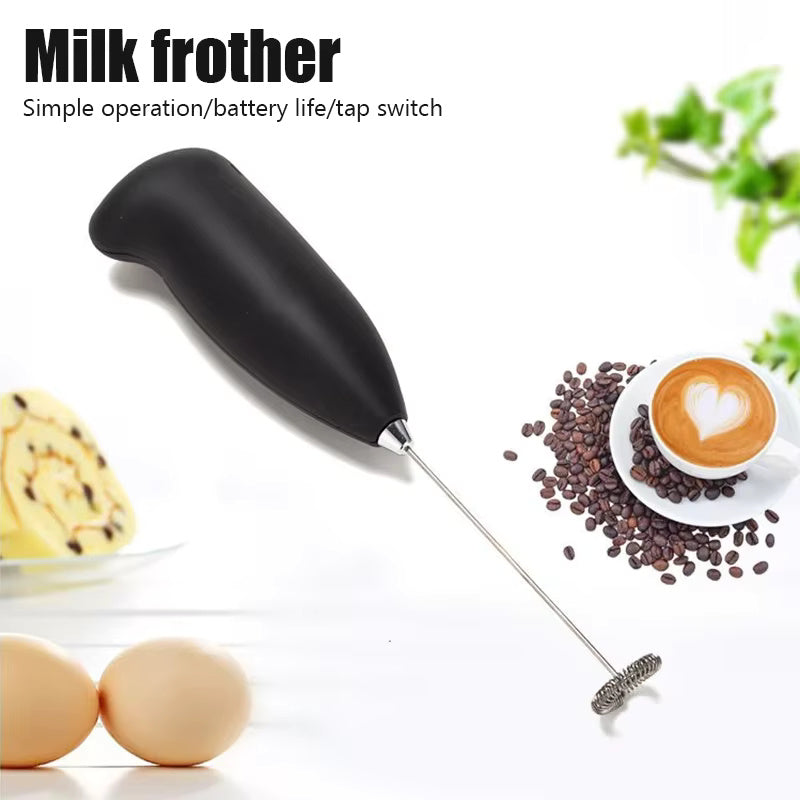 Handheld Electric Milk Frother, Mini Coffee Foamer, Egg Beater & Cappuccino Stirrer