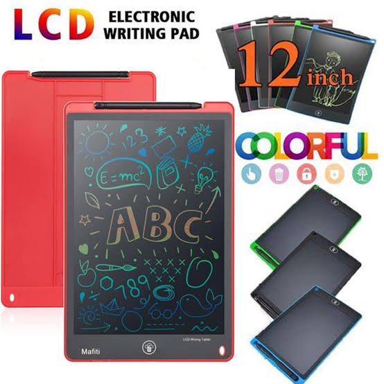 LCD Writing Tablet for Kids & Toddlers - Digital Drawing Pad with Erasable Screen, ABS Plastic Frame, Stylus Pen, Best Gift for Learning & Writing Activities