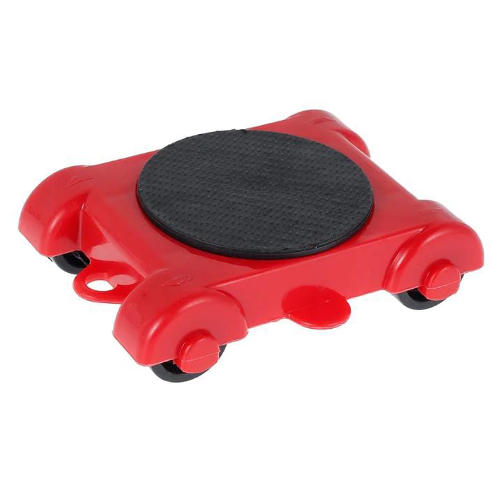 Furniture Moving Tool Heavy Object Mover – 4-Wheeled Furniture Transport Lifter & Slides with 360° Rotating Wheel Bar – Durable ABS & Steel, Ergonomic Hand Tools Set