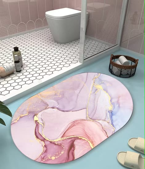 Super Absorbent Bathroom Mat – Quick-Dry, Non-Slip Soft Floor Rug for Bathroom, Kitchen & Home