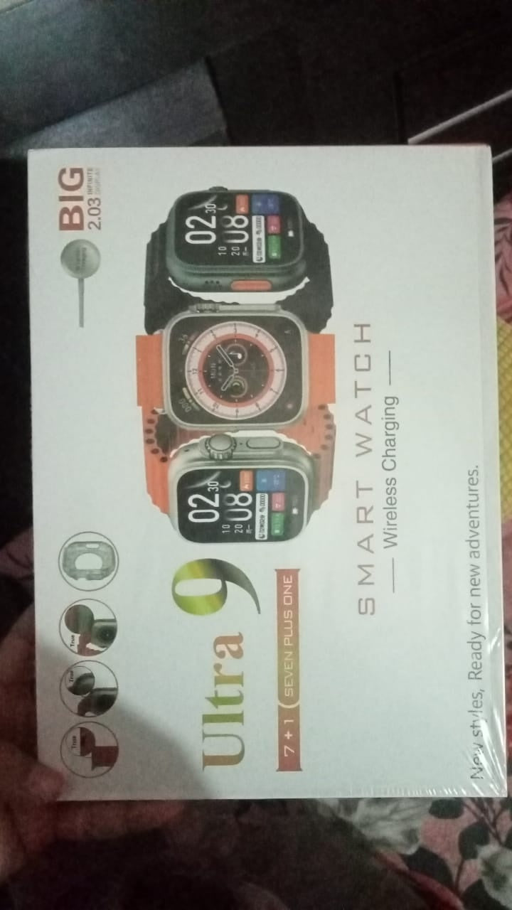 Ultra 9 Smart Watch – High-Quality Smart Watch, Low-Rate 7-in-1 Smartwatch with Bluetooth Calling, HD Display & Multiple Sports Modes
