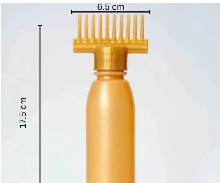 Hair Oil Selfie Bottle – Root Comb Applicator for Even Scalp Coverage | Hair Dye & Oil Applicator Bottle | Available in Single & Pack of 2