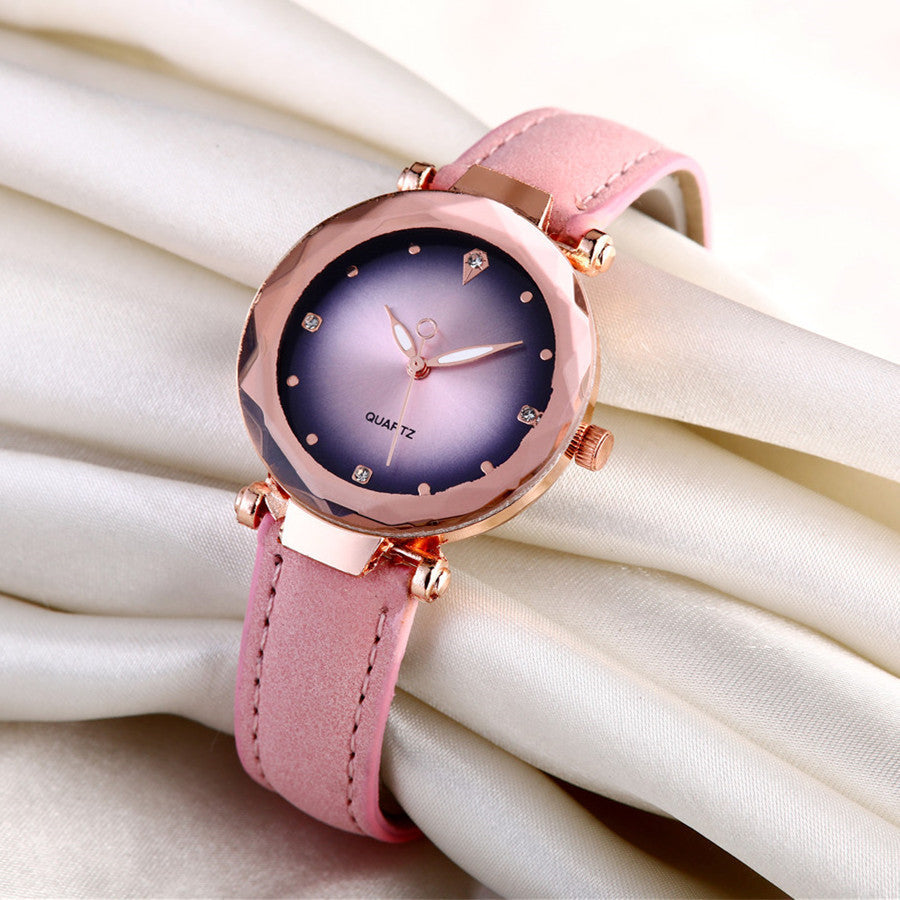Fashion Shiny Diamond Mirror Quartz Watch