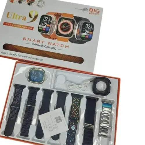 Ultra 9 Smart Watch – High-Quality Smart Watch, Low-Rate 7-in-1 Smartwatch with Bluetooth Calling, HD Display & Multiple Sports Modes