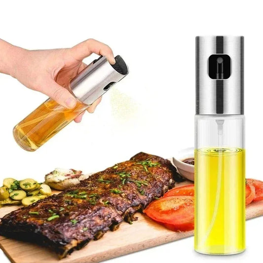 Glass Oil Spray Bottle for Cooking – 100ml Olive Oil Sprayer Mister for BBQ, Grilling, Baking & Roasting