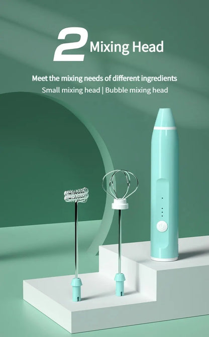 USB Rechargeable Electric Milk Frother – 3-Speed Handheld Coffee & Egg Beater, Portable Stainless Steel Mixer for Latte, Cappuccino, Shakes, and More – Best Price in Pakistan